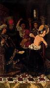 Bartolome Bermejo The flagellation of Saint Engratia oil painting artist